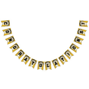 Lacrosse Gold Congratulations Bunting Flags