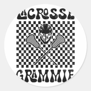 Lacrosse Grammie Lacrosse Lover Mothers Day Classic Round Sticker