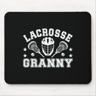 Lacrosse Granny Grandma Granny Of A Lacrosse Playe Mouse Pad