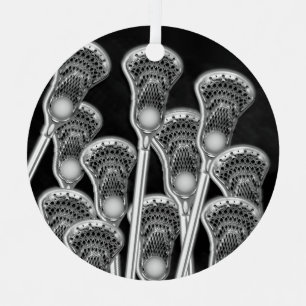 Lacrosse Green Personalised Award Ceramic Ornament