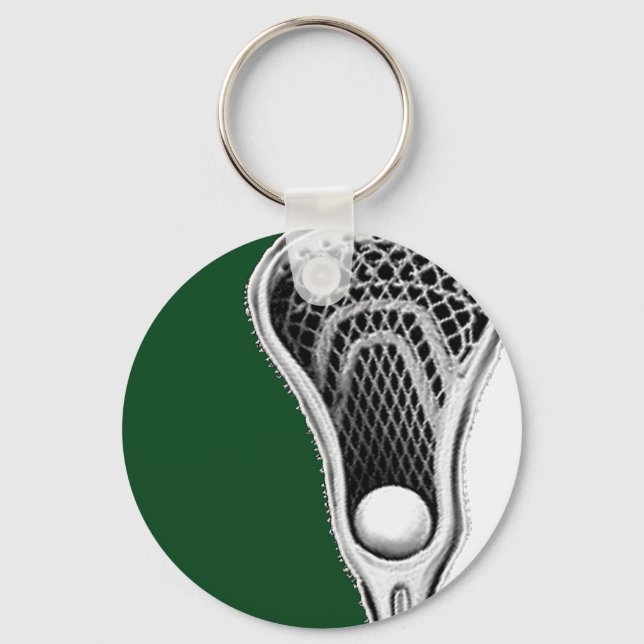Lacrosse Green Team Keychain (Front)