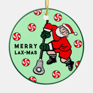 Lacrosse Holiday Gift Ceramic Tree Decoration