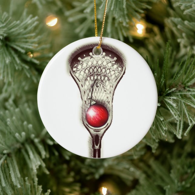 Lacrosse Holiday Gift Ceramic Tree Decoration (Tree)