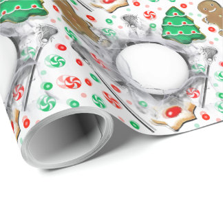 Lacrosse Holiday Gift Wrapping Paper