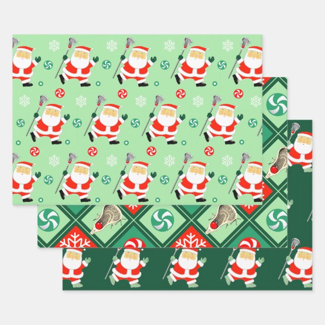 Lacrosse Holiday Gift Wrapping Paper (Set)