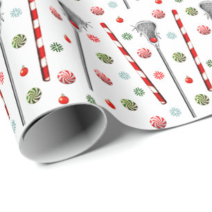Lacrosse Holiday Gift Wrapping Paper