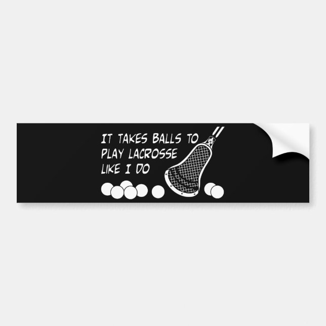 Lacrosse Humour BallsIDo Bumper Sticker (Front)