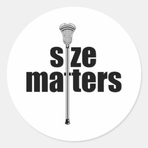 Lacrosse Humour SizeGeneral Sticker