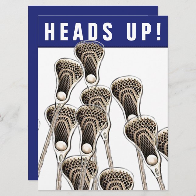 Lacrosse Invitation (Front/Back)