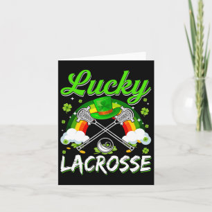 Lacrosse Irish Hat St Patricks Day Team Sports Mat Card