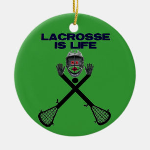 Lacrosse is Life Ceramic Tree Decoration