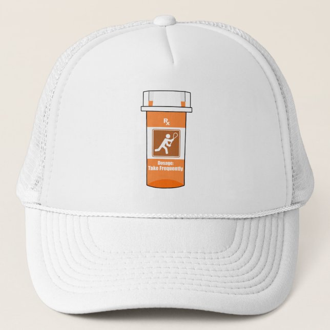 Lacrosse Is My Drug Trucker Hat (Front)