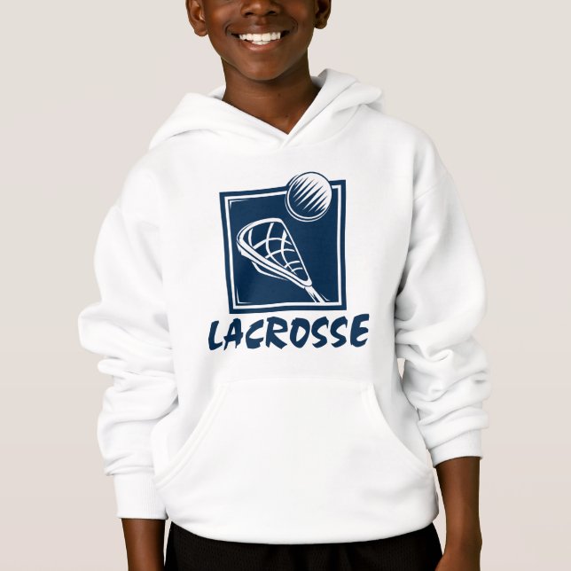 Lacrosse Kid's Hooded Sweatshirt (Front)