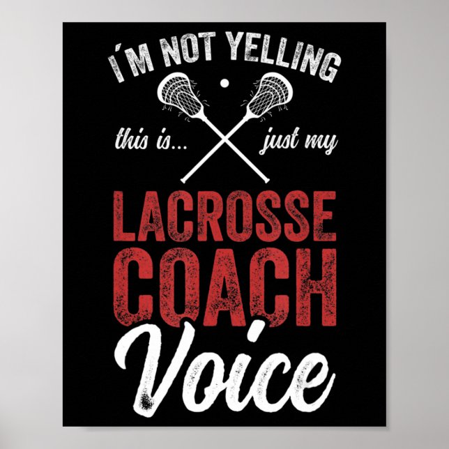 Lacrosse LAX American Flag  Poster (Front)
