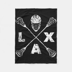 Lacrosse Lax Cross Axis Fleece Blanket