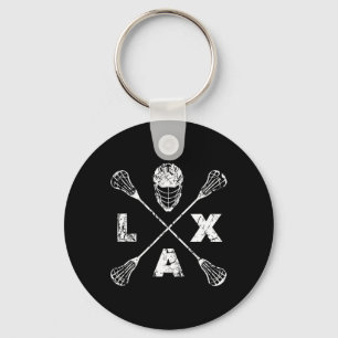 Lacrosse Lax Cross Axis  Key Ring