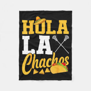 Lacrosse lax mexican cinco de mayo hola laxchachos fleece blanket