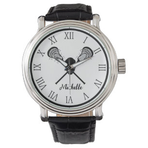 Lacrosse Lax Personalised Name Watch