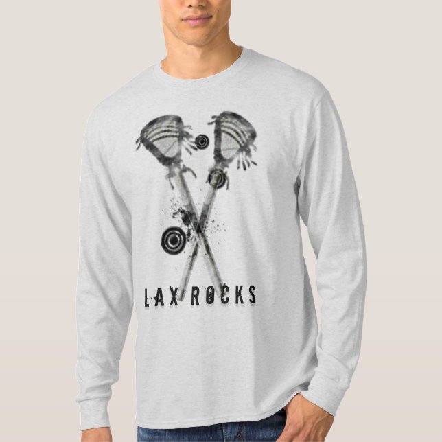 Lacrosse Lax Rocks! T-Shirt (Front)