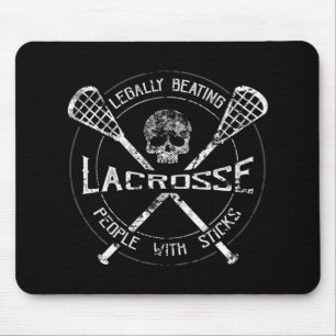 Lacrosse Legally Beating People With Sticks-Fun De Mouse Pad