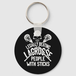 Lacrosse Legally Beating People With Sticks Key Ring