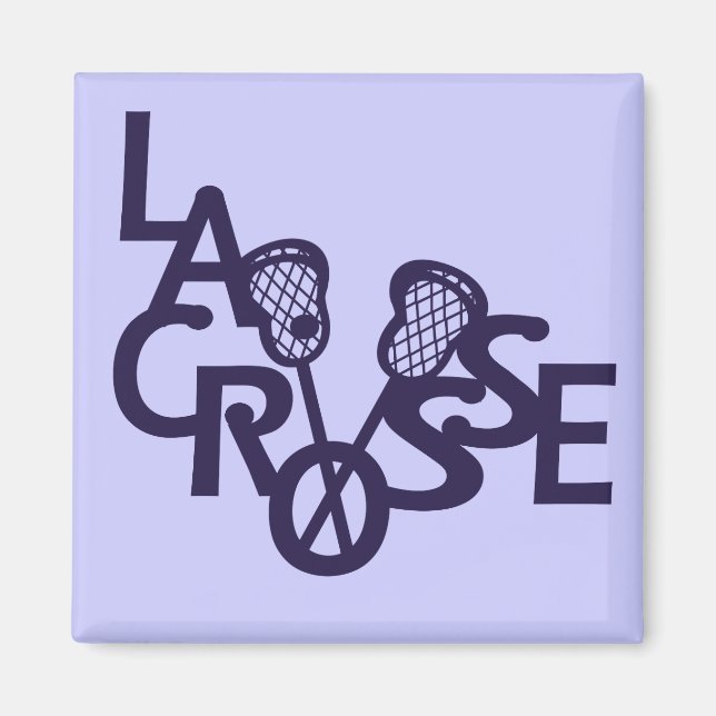Lacrosse Letters Magnet (Front)