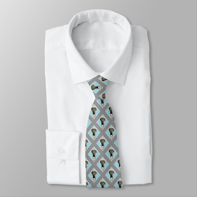 Lacrosse Light Blue Neck Tie (Tied)