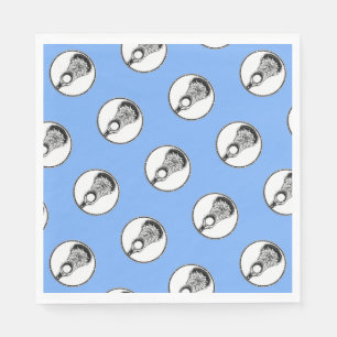 Lacrosse Light-blue Party Napkin