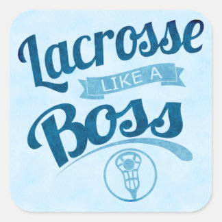 lacrosse Like A Boss Square Sticker