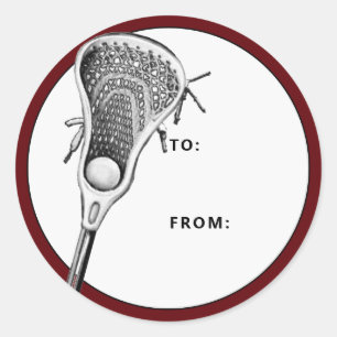 Lacrosse Maroon Gift Tag