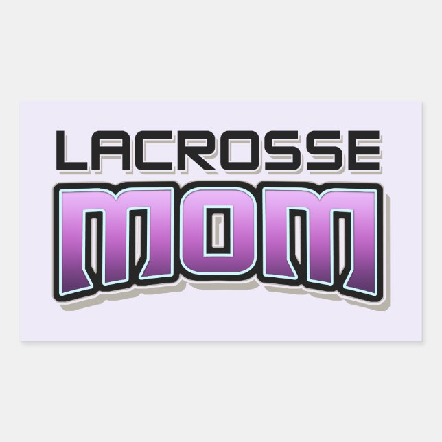 Lacrosse MOM Rectangular Sticker (Front)