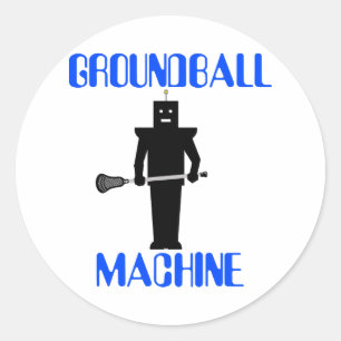 Lacrosse Motivation GroundballMachine blk Sticker