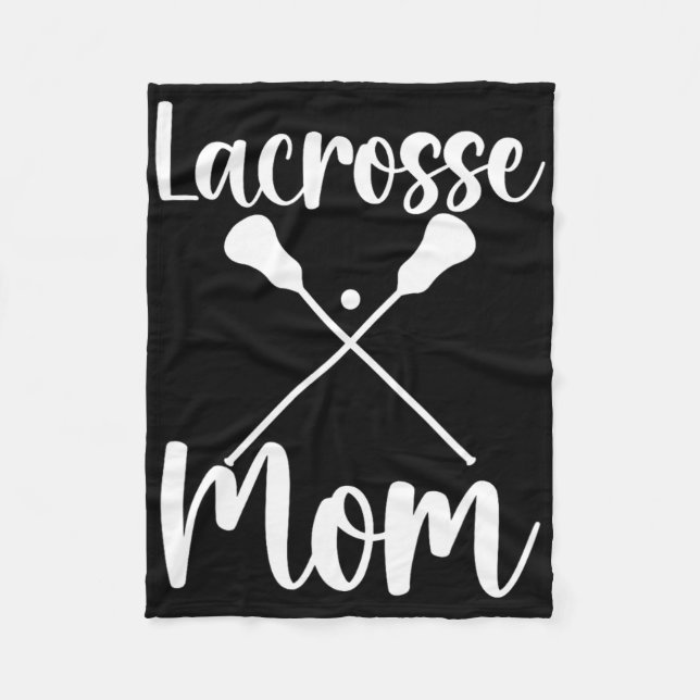 Lacrosse Mum 2  Fleece Blanket (Front)