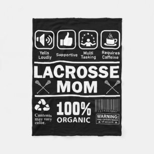 Lacrosse Mum Contents What Makes Her Great  Fleece Blanket