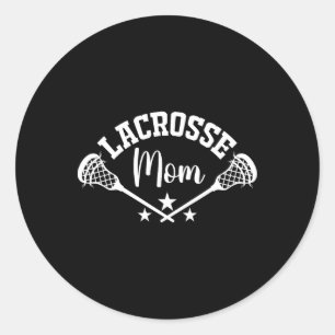 Lacrosse Mum Lacrosse Stick Wife Women Lacrosse  Classic Round Sticker