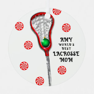 Lacrosse Mum Metal Tree Decoration
