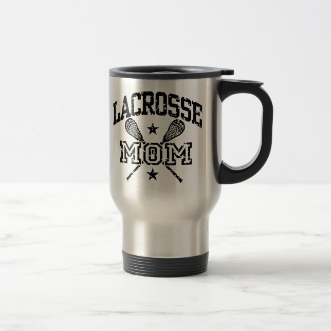 Lacrosse Mum Travel Mug (Right)