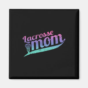 Lacrosse Mum Vintage Proud Lax Mother  Magnet