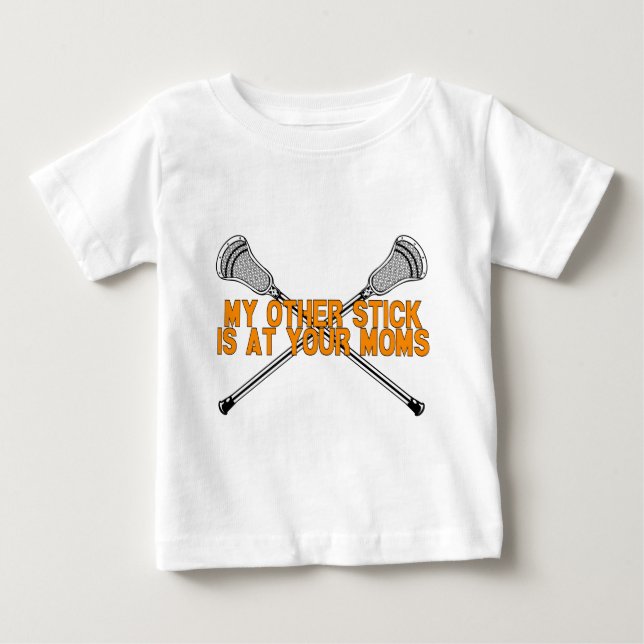 Lacrosse My Other Stick Baby T-Shirt (Front)