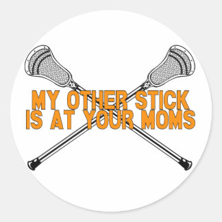 Lacrosse My Other Stick Classic Round Sticker