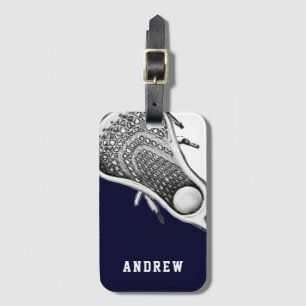 Lacrosse Navy Blue Luggage Tag