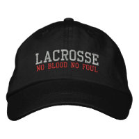 Lacrosse No Blood No Foul Embroidered Cap