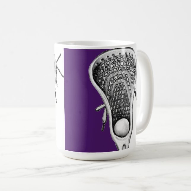 Lacrosse Novelty Gift Coffee Mug (Front Right)