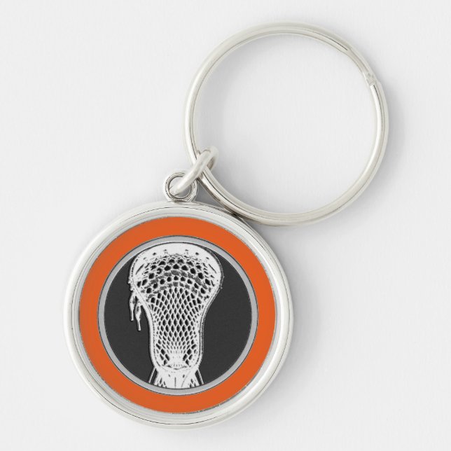 Lacrosse novelty gift keychain (Front)