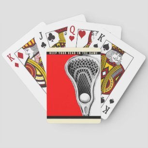 Lacrosse novelty gift playing cards