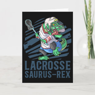 Lacrosse-o-saurus T Rex Dinosaur With Lacrosse Sti Card