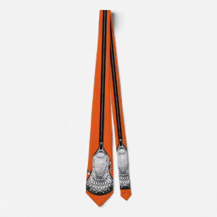 Lacrosse Orange Neck Tie