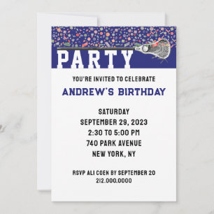Lacrosse Party Invitation