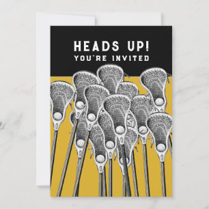 Lacrosse Party Invitations