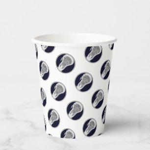 Lacrosse Party Navy Blue Paper Cups